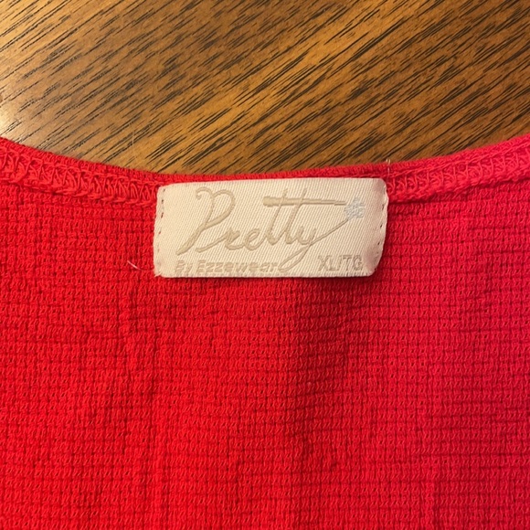 Pretty 100% cotton red dress - Picture 3 of 5